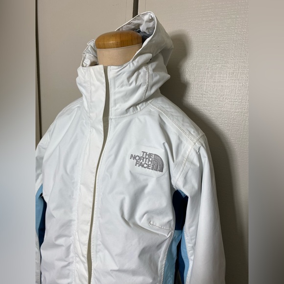 Woman’s North Face Jacket ( Size M)  Blue And White - Picture 1 of 6